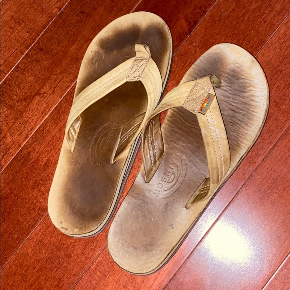 Rainbow Brown Sandals